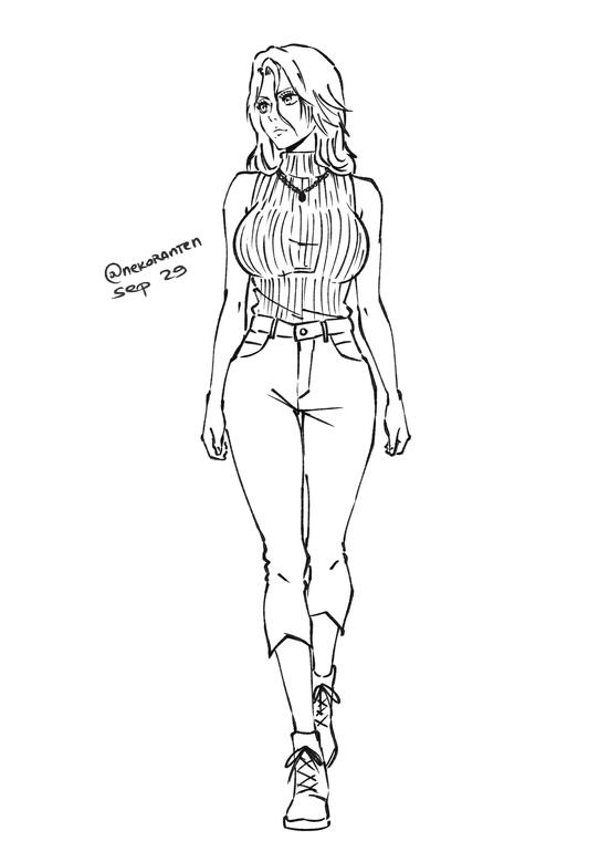 Rangiku outfit 4